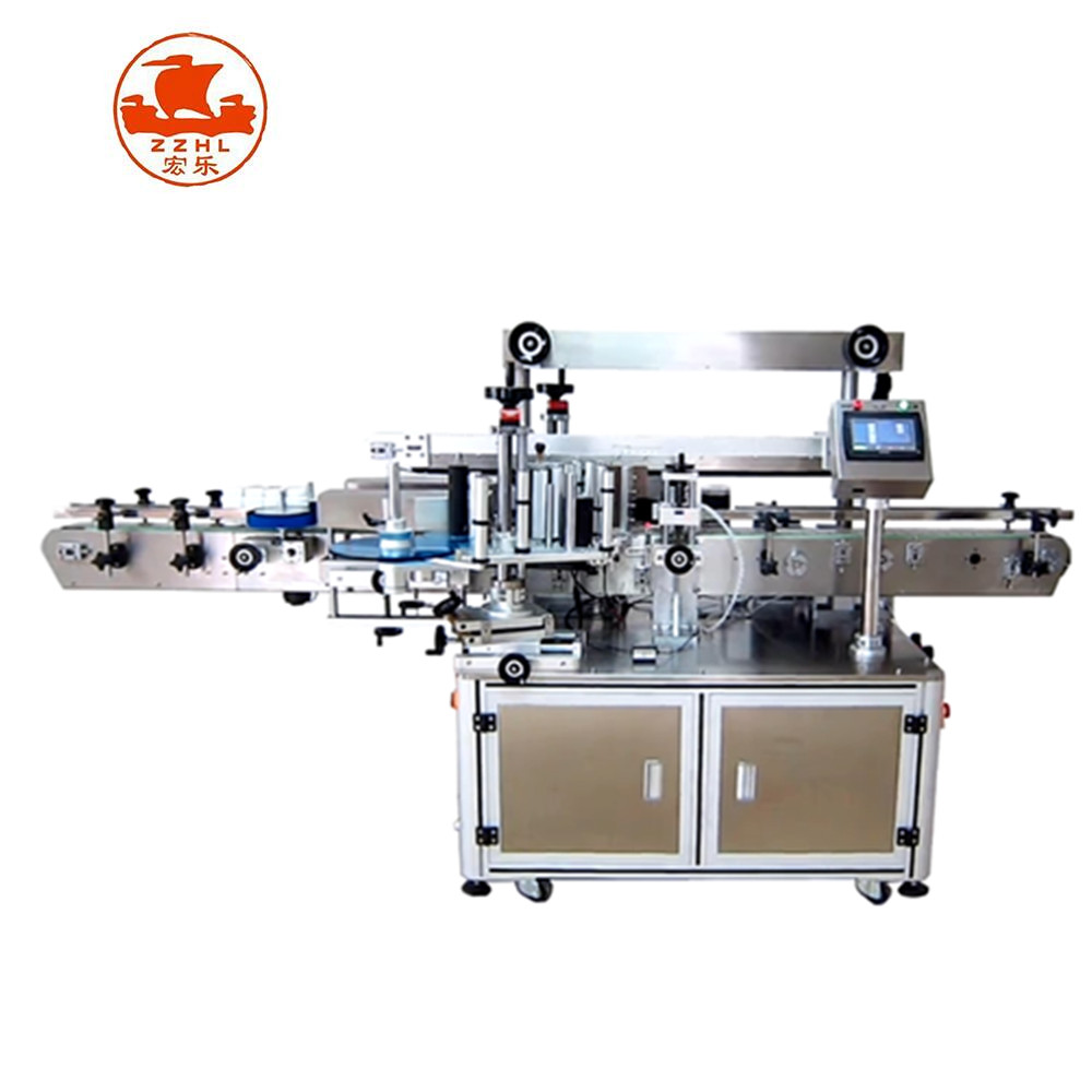 Full automatic flat round bottle labeling machine